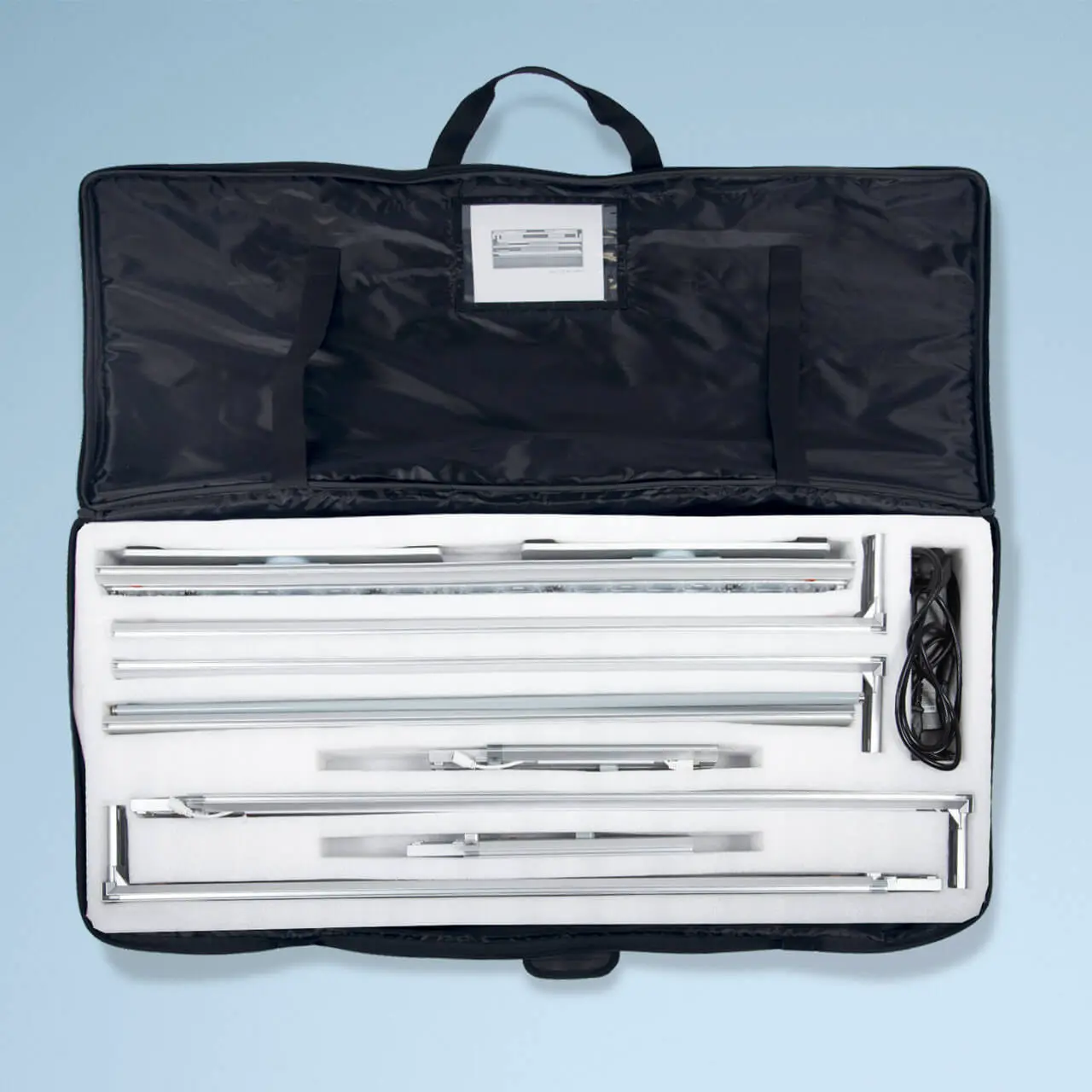 Transporttasche für mobilen Aluminium Lightframe mit LED