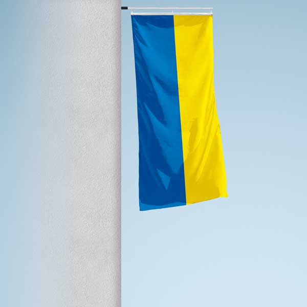 Hängefahne Ukraine