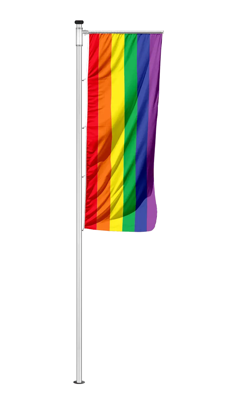 Fahne Regenbogen Ausleger