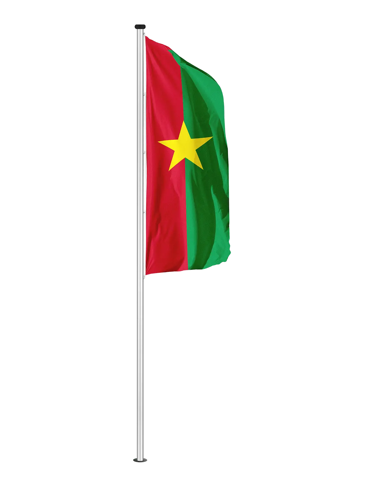 Hochformatfahne Burkina Faso