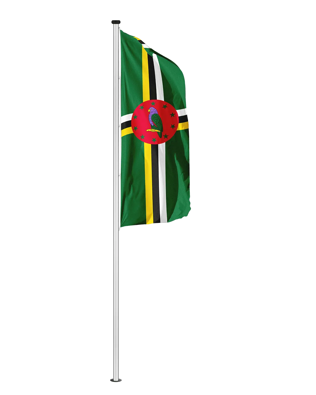 Hochformatfahne Dominica