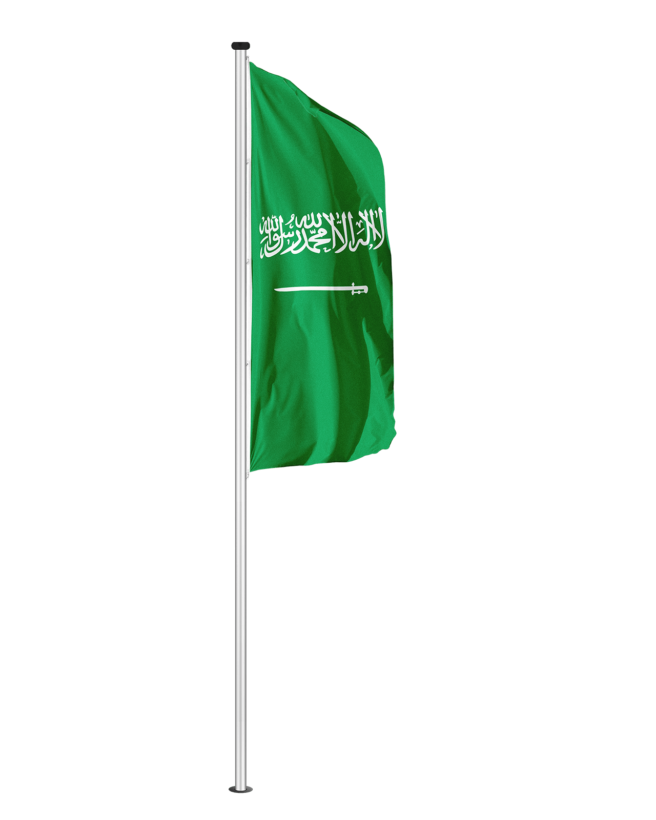 Hochformatfahne Saudi Arabien