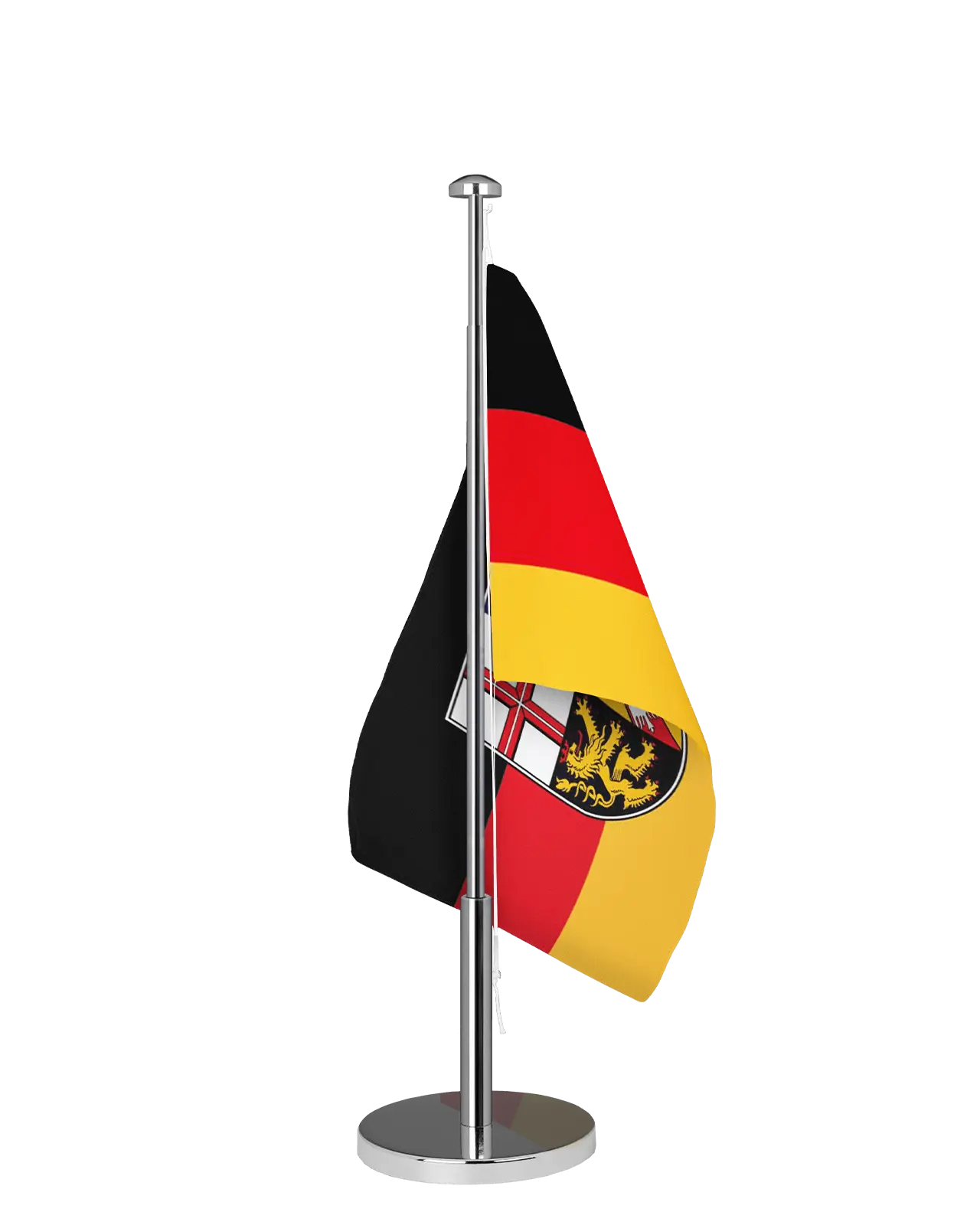 Tischfähnchen Saarland mit Wappen