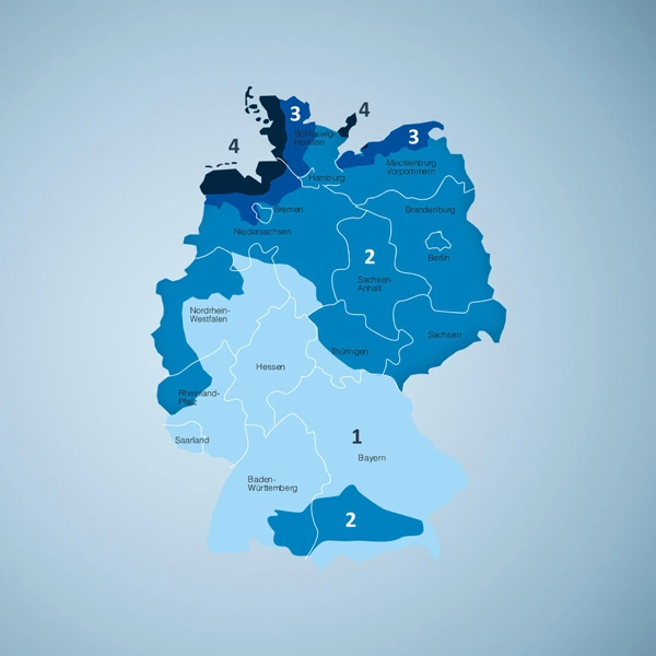 Standortempfehlung für Fahnenmasten