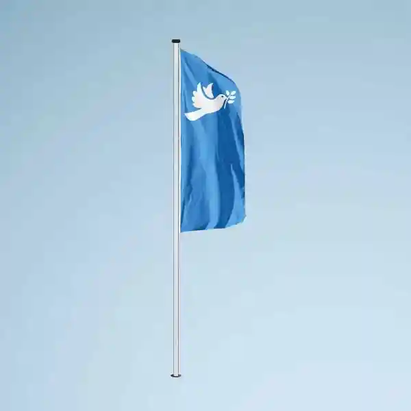 FAHNE FRIEDENSTAUBE FLAGGE weisse Taube Hissflagge 90x150cm EUR 14