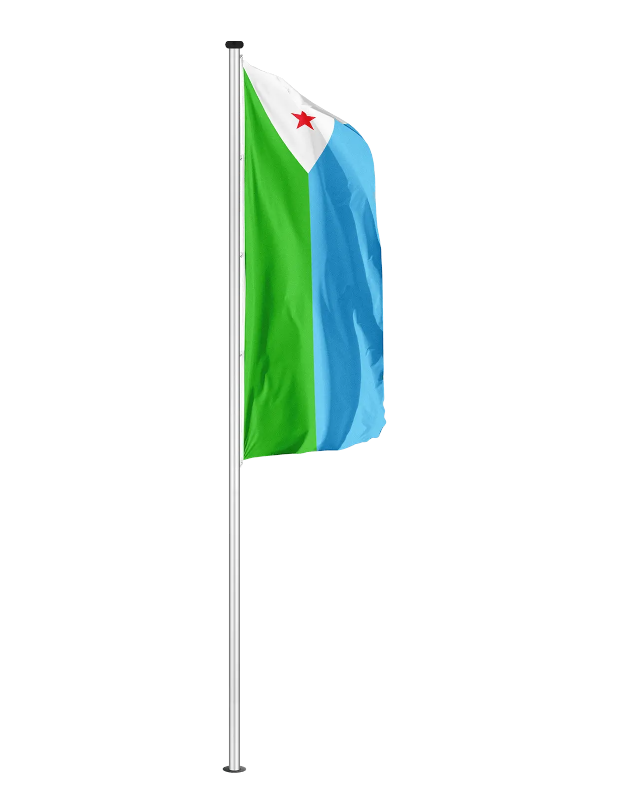 Hochformatfahne Dschibuti