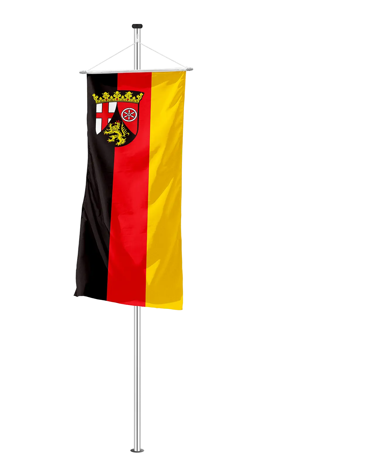 Bannerfahne Rheinland-Pfalz mit Wappen