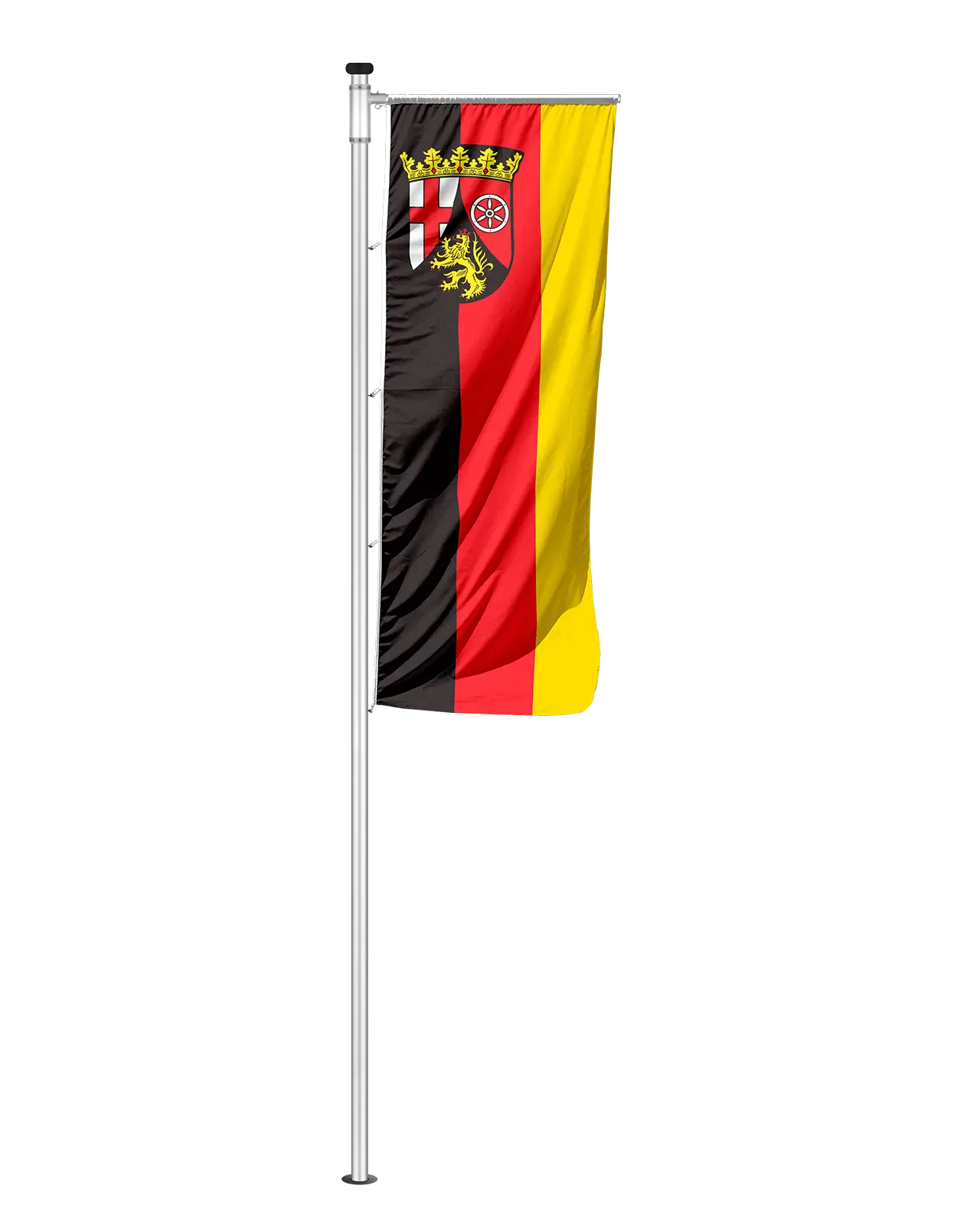 Auslegerfahne Rheinland-Pfalz mit Wappen