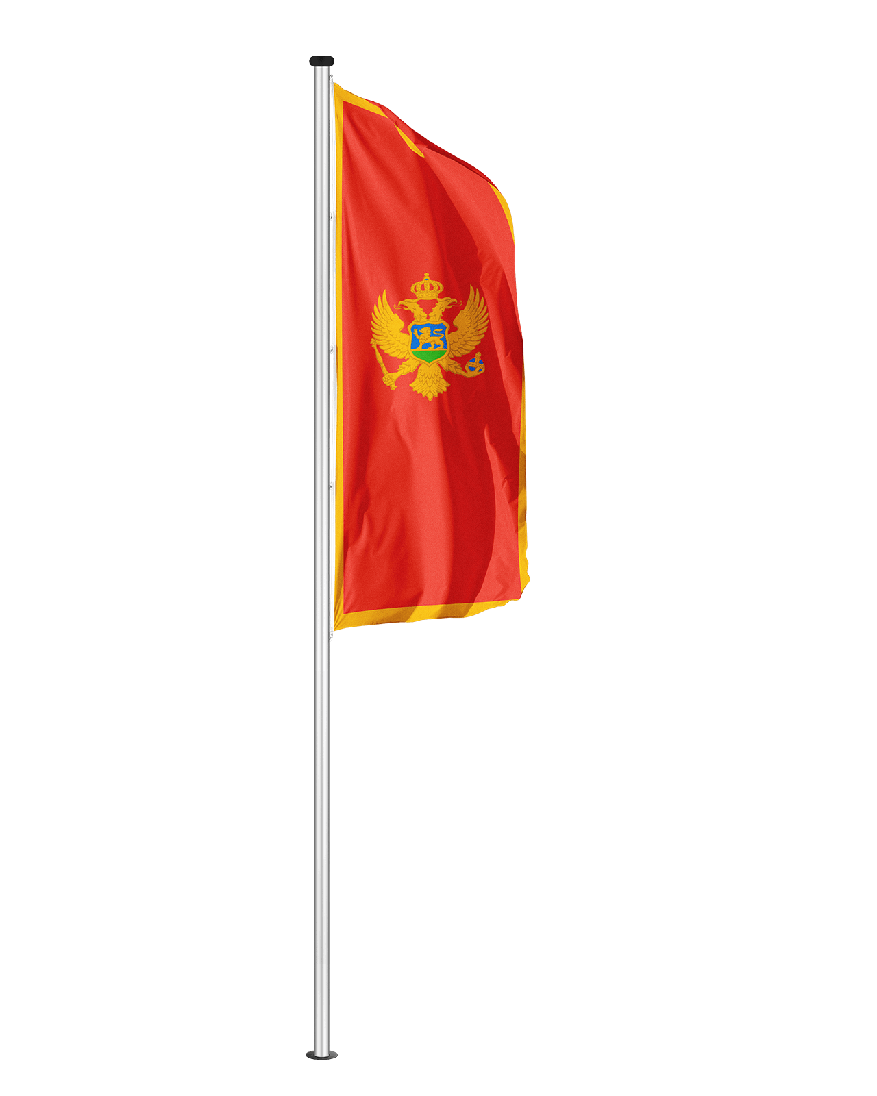 Hochformatfahne Montenegro
