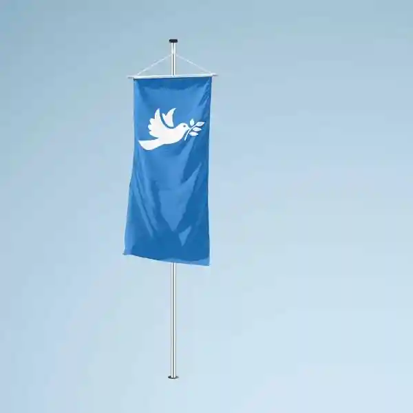 Fahne Friedenstaube Flagge weisse Taube Hissflagge 90x150cm