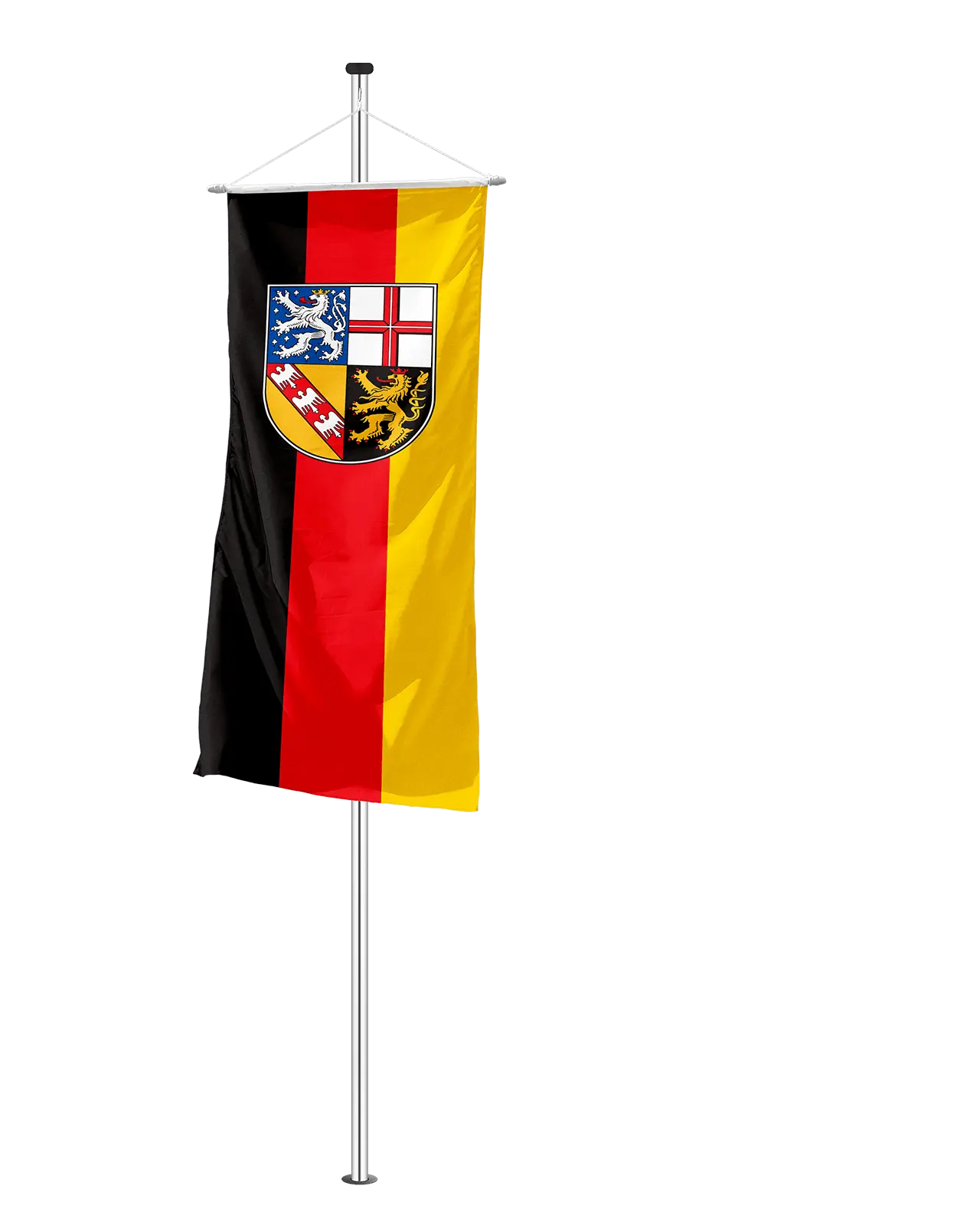 Bannerfahne Saarland mit Wappen