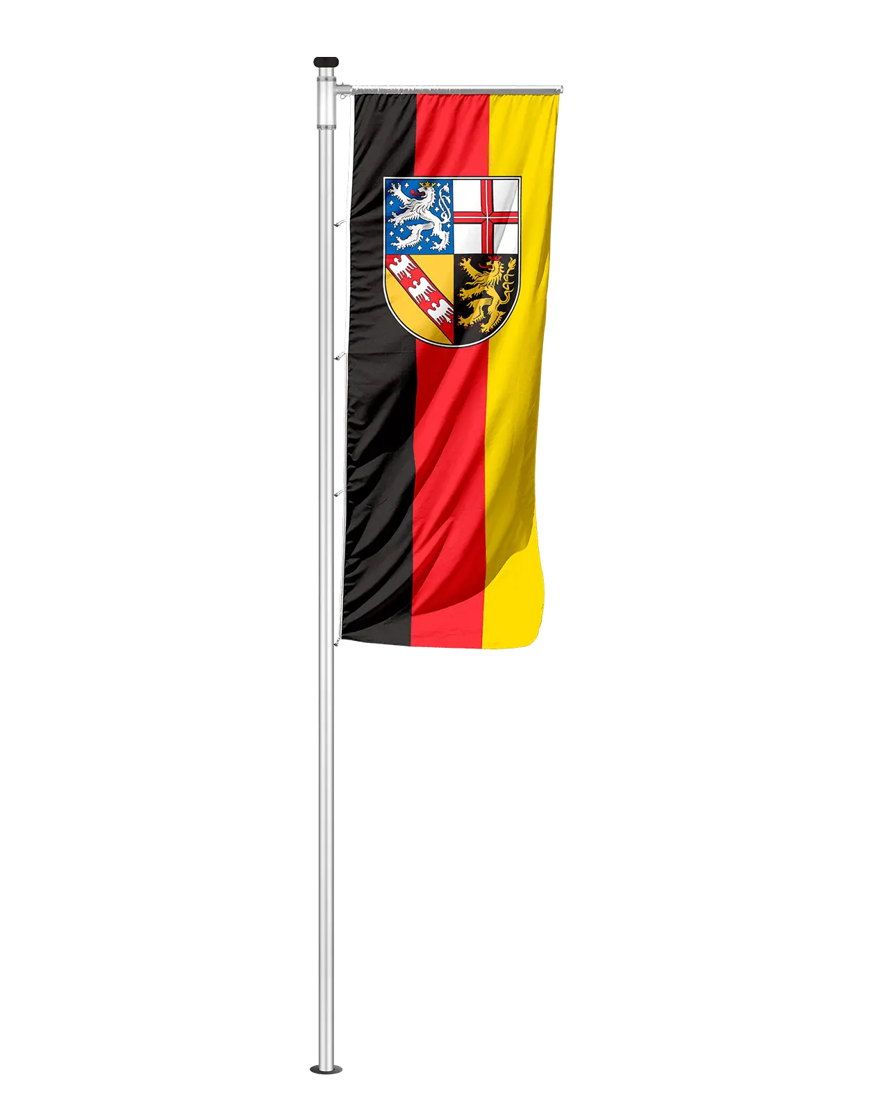 Auslegerfahne Saarland mit Wappen